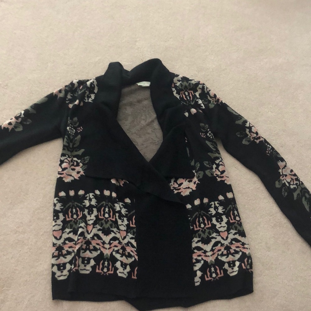 Urban Outfitters Black Printed Cardigan